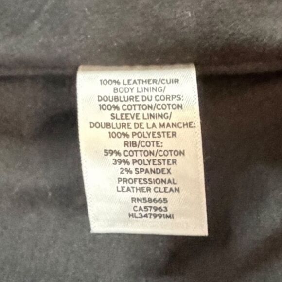 TROUVÉ Women’s Black Leather Asymmetrical Zip Moto Jacket Size Small - Picture 5 of 9